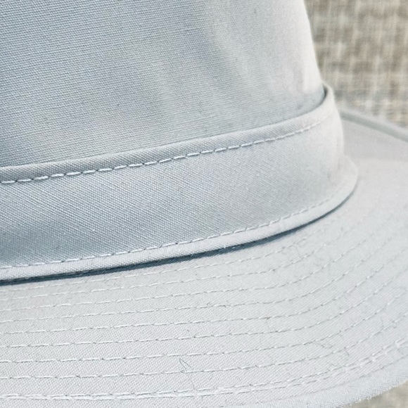 🌟HP🌟VTG 1960s Stetson Khaki Fabric Water Repellent Fedora USA 7 1/4 - Picture 11 of 14